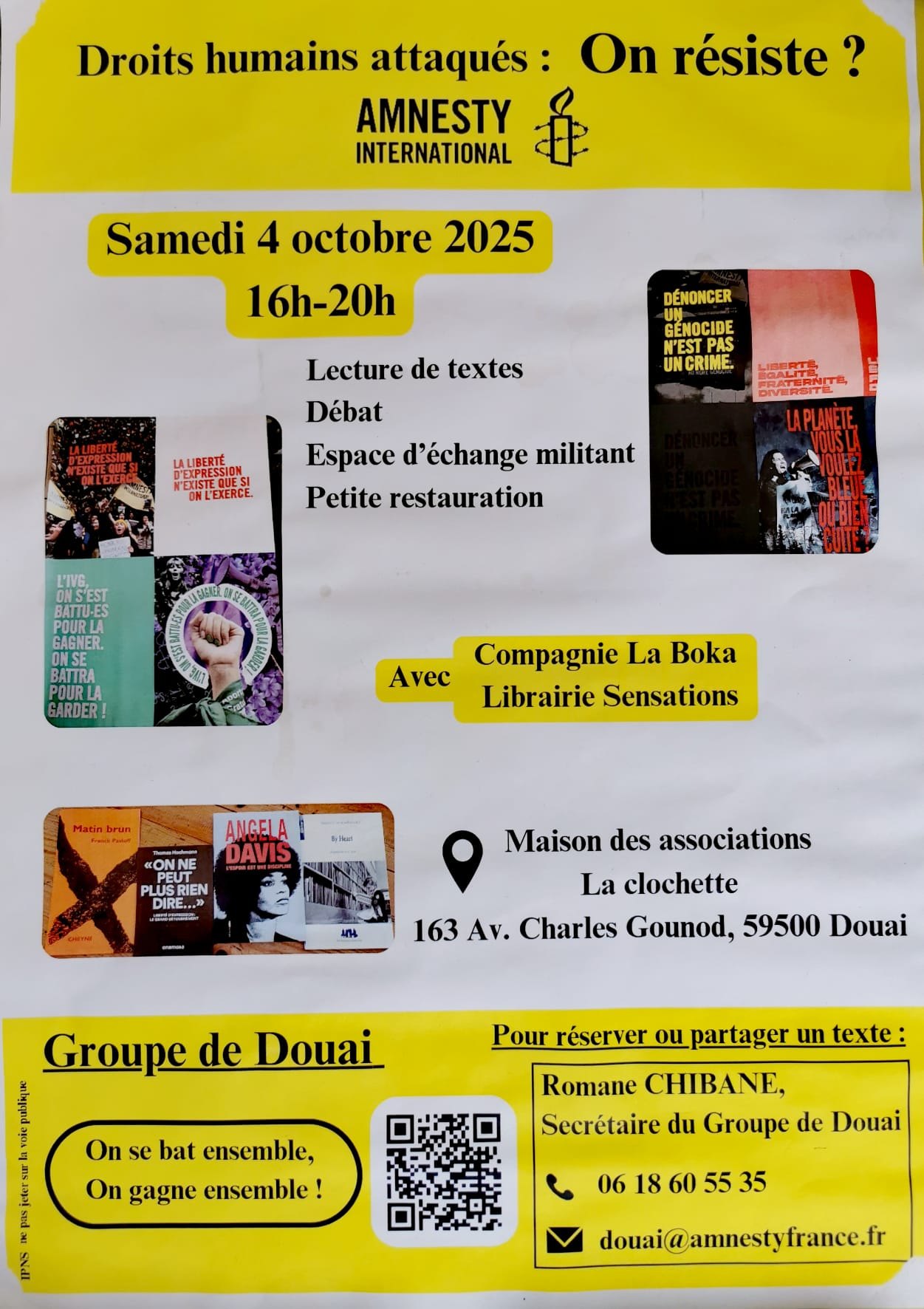 amnesty Affiche des 25 ans de Cuincy Environnement